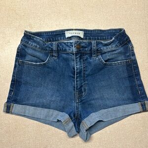 PacSun blue jean stretchy short shorts, Size 00